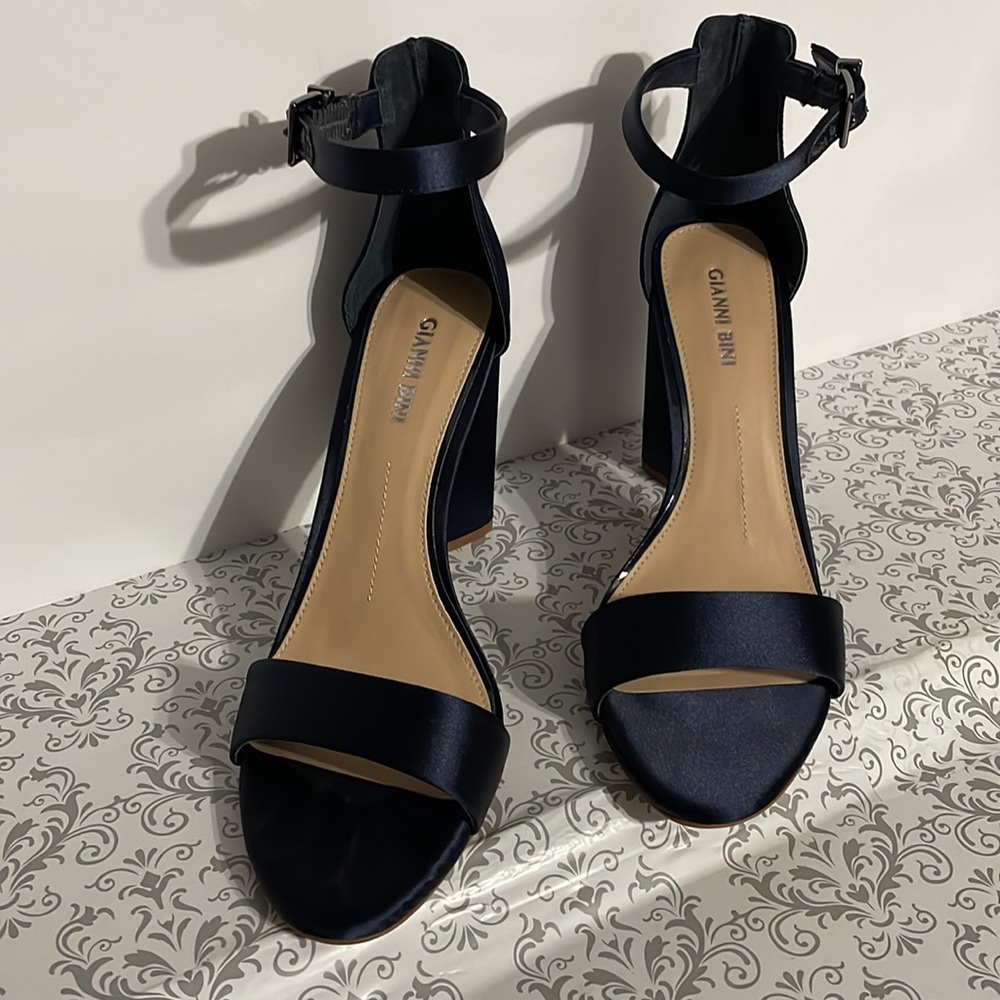 Gianni Bini, high block heel, open toe shoes.